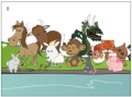 十二只動物都很高兴。